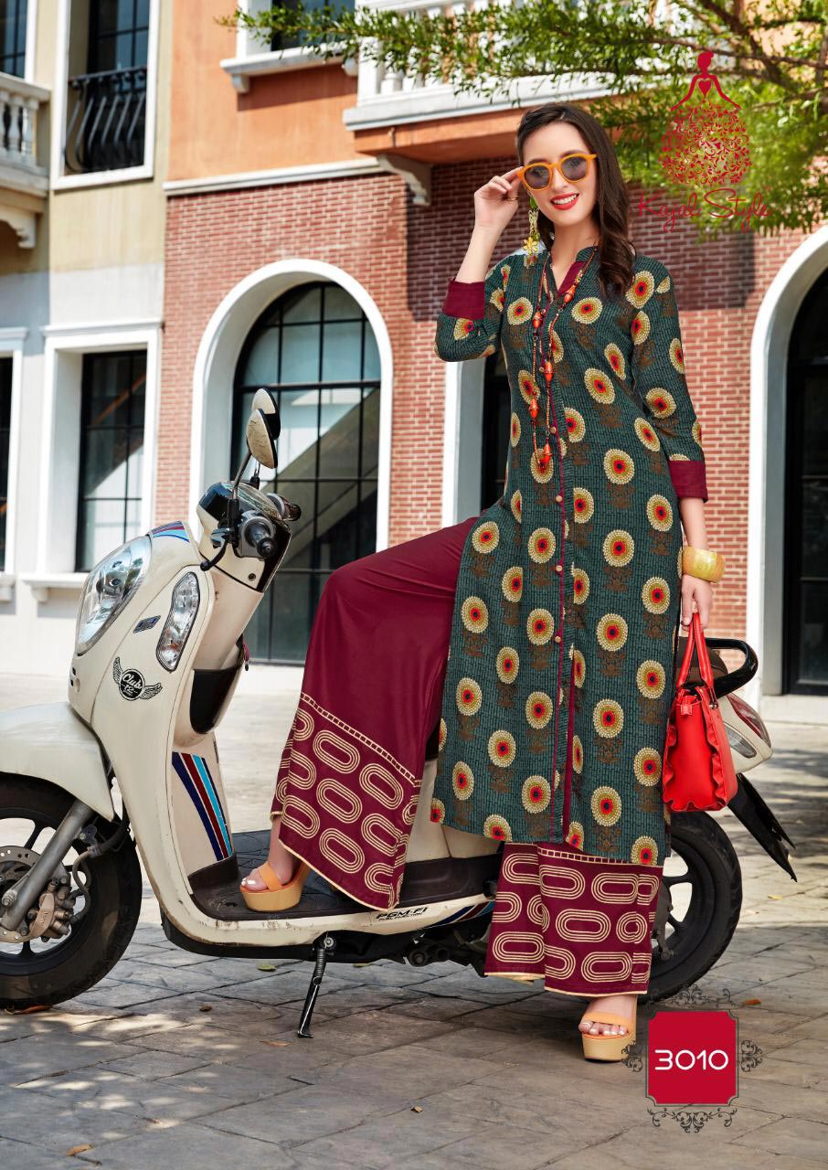 Fashion Biba Vol-3 Kajal Style Rayon Printed Kurtis Fashion Biba Vol-3 Kajal Style Rayon Printed Kurtis